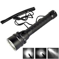 5 x CREE XM-L2 White Light Diving Flashlight 6800 LM Diving Depth: 150m (Black) - thumbnail