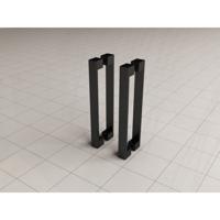 Wiesbaden type 5 deurgreep 22,5 cm mat zwart - thumbnail