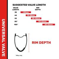 STANS Stan&apos;s valve stem (pair) - universal, presta - 55mm - thumbnail