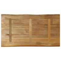 Tafelblad met natuurlijke rand 110x60x2,5 cm massief mangohout - thumbnail