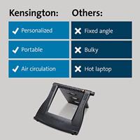 Kensington SmartFit Easy Riser Laptopstandaard met koelfunctie zwart - thumbnail