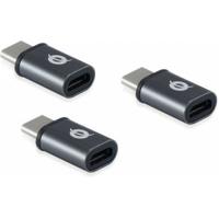 Conceptronic DONN05G kabeladapter/verloopstukje USB 2.0 Type-C USB 2.0 Micro Zwart - thumbnail