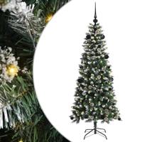 VidaXL Kunstkerstboom met 150 led groen 150 cm pvc en plastic en staal - thumbnail