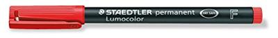 Staedtler Lumocolor 318, OHP-marker, permanent, 0,6 mm, rood
