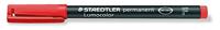 Staedtler Lumocolor permanent F DRY SAFE 318-2 Permanent marker Rood Watervast: Ja - thumbnail