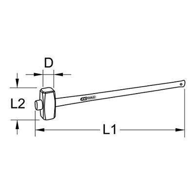 KS Tools 142.6501 1426501 Voorhamer 5800 g 900 mm 1 stuk(s)