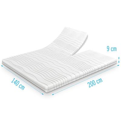 Koudschuim splittopper 140x200 dikte 9 cm Koudschuim splittopper 140x200 dikte 9 cm