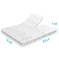 Koudschuim splittopper 140x200 dikte 9 cm - thumbnail