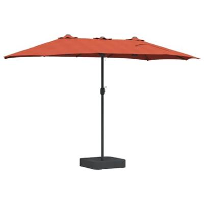 Tuinparasol Terracotta 385 x 209 x 244 cm Stof Tuinparasol Terracotta 385 x 209 x 244 cm Stof