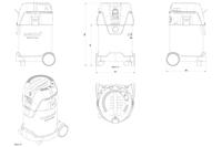 Metabo ASA 30 L PC Inox Bouw alleszuiger | 30 L | 1250 Watt - 602015000 - thumbnail