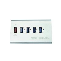 LogiLink UA0227 interface hub USB 3.2 Gen 1 (3.1 Gen 1) Micro-B 5000 Mbit/s Zwart - thumbnail