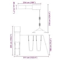 Speelhuis massief douglashout - thumbnail