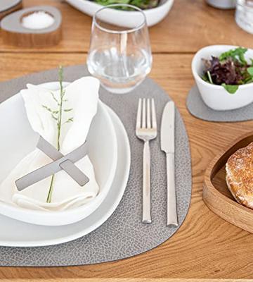 LIND DNA - Dinner Mat Curve - Placemat 37x44cm Hippo Anthracite-G LIND DNA - Dinner Mat Curve - Placemat 37x44cm Hippo Anthracite-G