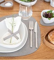 LIND DNA - Dinner Mat Curve - Placemat 37x44cm Hippo Anthracite-G - thumbnail