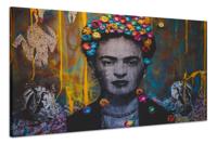 Schilderij - Frida Kahlo - Mexicaanse kunstschilderes, Premium Print - thumbnail