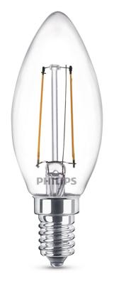 Philips ledclassic 25w (2w) b35 e14 ww cl nd 1bc/4 verlichting
