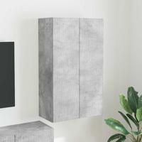 TV-wandkast Beton Grijs 59,5 x 31 x 100 cm Bewerkt hout - thumbnail
