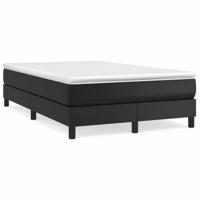 Boxspring met matras kunstleer zwart 120x200 cm - thumbnail