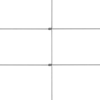 VidaXL Hek 50x1,2 m gegalvaniseerd staal zilverkleurig