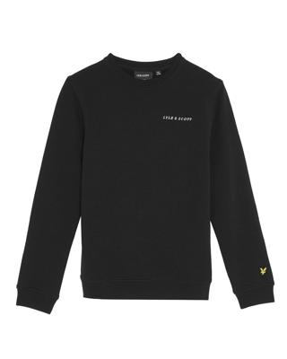 Lyle & Scott winter sweater jongens - zwart - Script