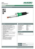 Hikoki GP5V WAZ RECHTE SLIJPMACHINE - GP5VWAZ - thumbnail