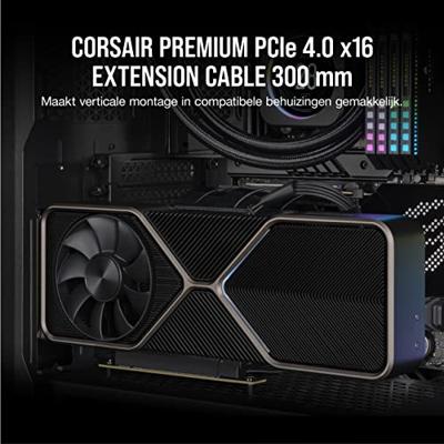 Corsair Premium PCIe 4.0 x16 verlengkabel Corsair Premium PCIe 4.0 x16 verlengkabel