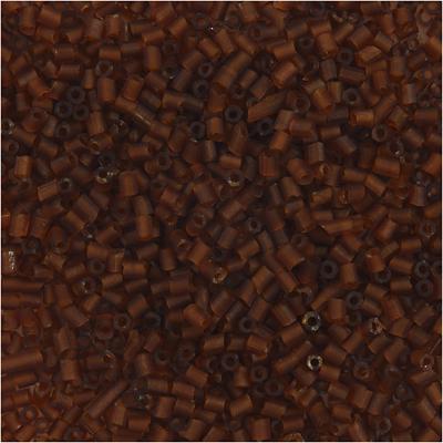 Creativ Company Rocailles 2-cut, d 1,7 mm, afm 15/0, gatgrootte 0,5 mm, bruin, 25 gr/ 1 doos Creativ Company Rocailles 2-cut, d 1,7 mm, afm 15/0, gatgrootte 0,5 mm, bruin, 25 gr/ 1 doos