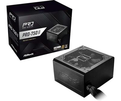 Asrock PRO-750G power supply unit 750 W 24-pin ATX ATX Zwart