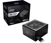 Asrock PRO-750G power supply unit 750 W 24-pin ATX ATX Zwart - thumbnail
