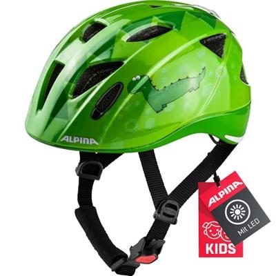 Olympic Sportswear Alpina sports kinderhelm ximo flash green dino 49-54 glans