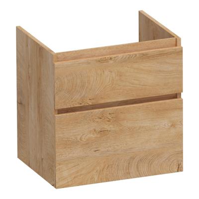 Brauer Delight - Onderkast - 60 cm - met 2 Softclose Lades Greeploos en 1 Sifon Uitsparing - Forest Tan