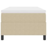 Boxspringbed met Matras in Lichtgroen Grijs, 100 x 200 cm, van corduroy stof. - thumbnail