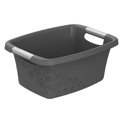 Rotho flowers wasmand 12l antraciet