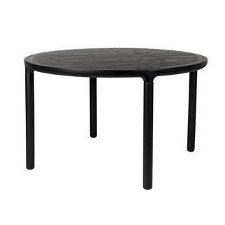 Zuiver Ronde Eettafel 'Storm' Essenhout, 128cm, kleur Zwart
