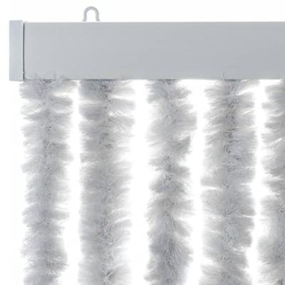 Vliegengordijn 100x230 cm chenille grijs