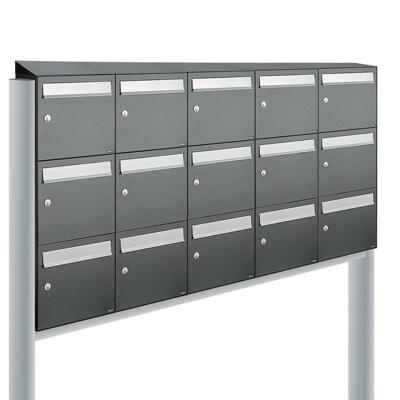 Allux Flow Set 5-Breed, 3-Hoog Met Dak Op Statief Antraciet - 40040065_5x3ds