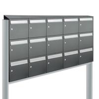 Allux Flow Set 5-Breed, 3-Hoog Met Dak Op Statief Antraciet - 40040065_5x3ds - thumbnail