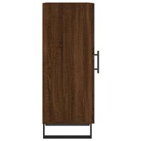 Dressoir 34,5x34x90 cm bewerkt hout bruineikenkleurig - thumbnail