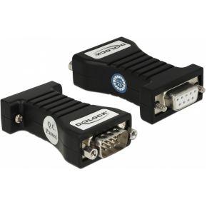 DeLOCK 62921 tussenstuk voor kabels RS-232 DB9 Zwart