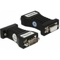 DeLOCK 62921 tussenstuk voor kabels RS-232 DB9 Zwart - thumbnail