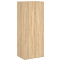 5-delige Tv-wandmeubelset bewerkt hout sonoma eikenkleurig - thumbnail
