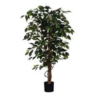 Kunstplant mica ficus groen in pot - thumbnail