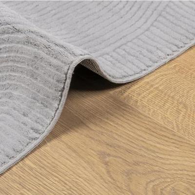VidaXL Vloerkleed iza laagpolig scandinavisch 100x200 cm grijs