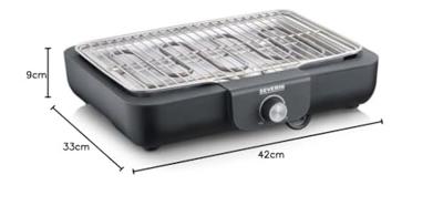 Severin PG8554 Barbecue Zwart - thumbnail
