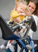 Qibbel Windscherm air voorzitje junior transparant/grijs - thumbnail