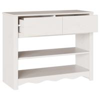 Wandtafel Drammen Wit 89,5 x 37 x 73 cm Massief grenenhout - thumbnail