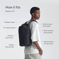 Urth Arkose 20L Backpack + Camera Insert (zwart) - thumbnail