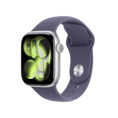 Apple Watch Series 11 GPS 42 mm Aluminium kast Sport Band Zachtpaars M/L