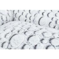 Trixie hondenmand mila hoekig pluche wit / grijs 100x70 cm - thumbnail