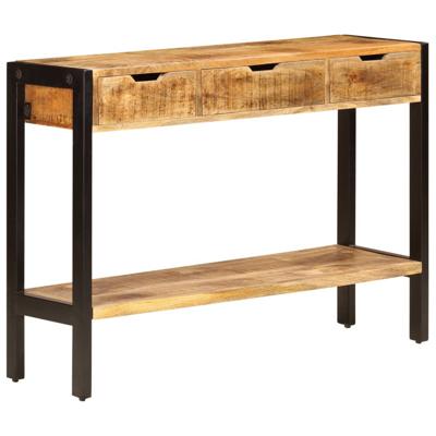 VidaXL Dressoir met 3 lades 110x35x75 cm massief mangohout